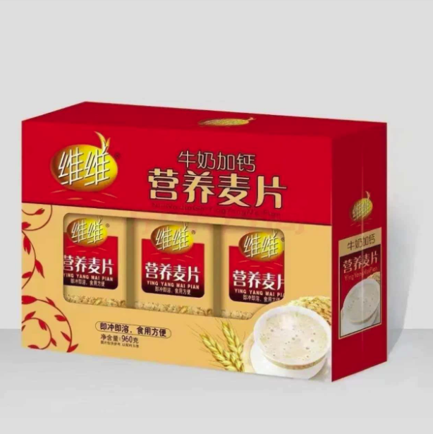 维维牛奶加钙营养麦片礼盒(金卡开天窗)960g/盒
