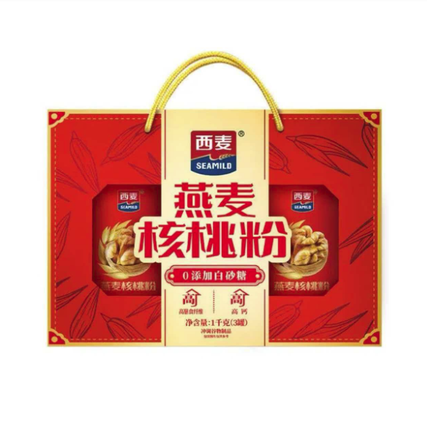 西麦SEAMILD燕麦核桃粉固体饮料1kg/盒