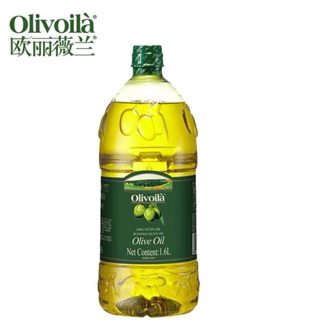 欧丽薇兰橄榄油1.6L桶装食用油精炼含特级初榨健康家用炒菜油纯正