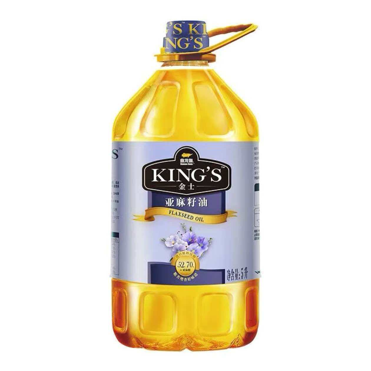 金龙鱼金士亚麻籽油 压L家用大桶装金龙鱼亚麻籽油