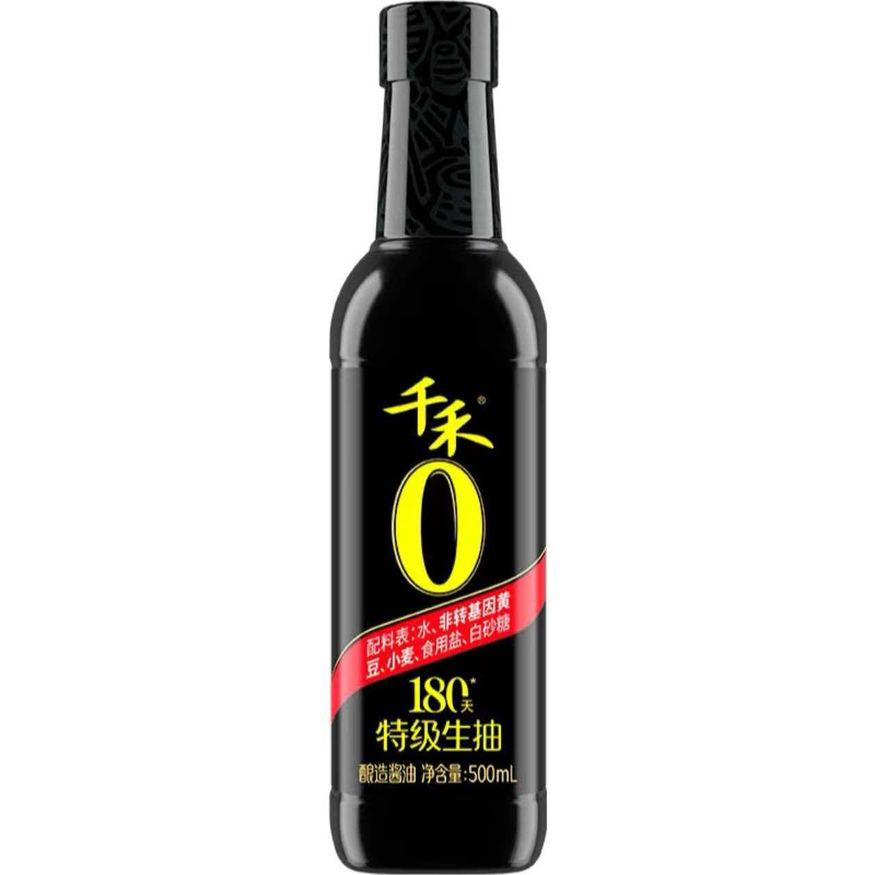 500ml千禾特级生抽180天酿造酱油凉拌炒菜常用调料