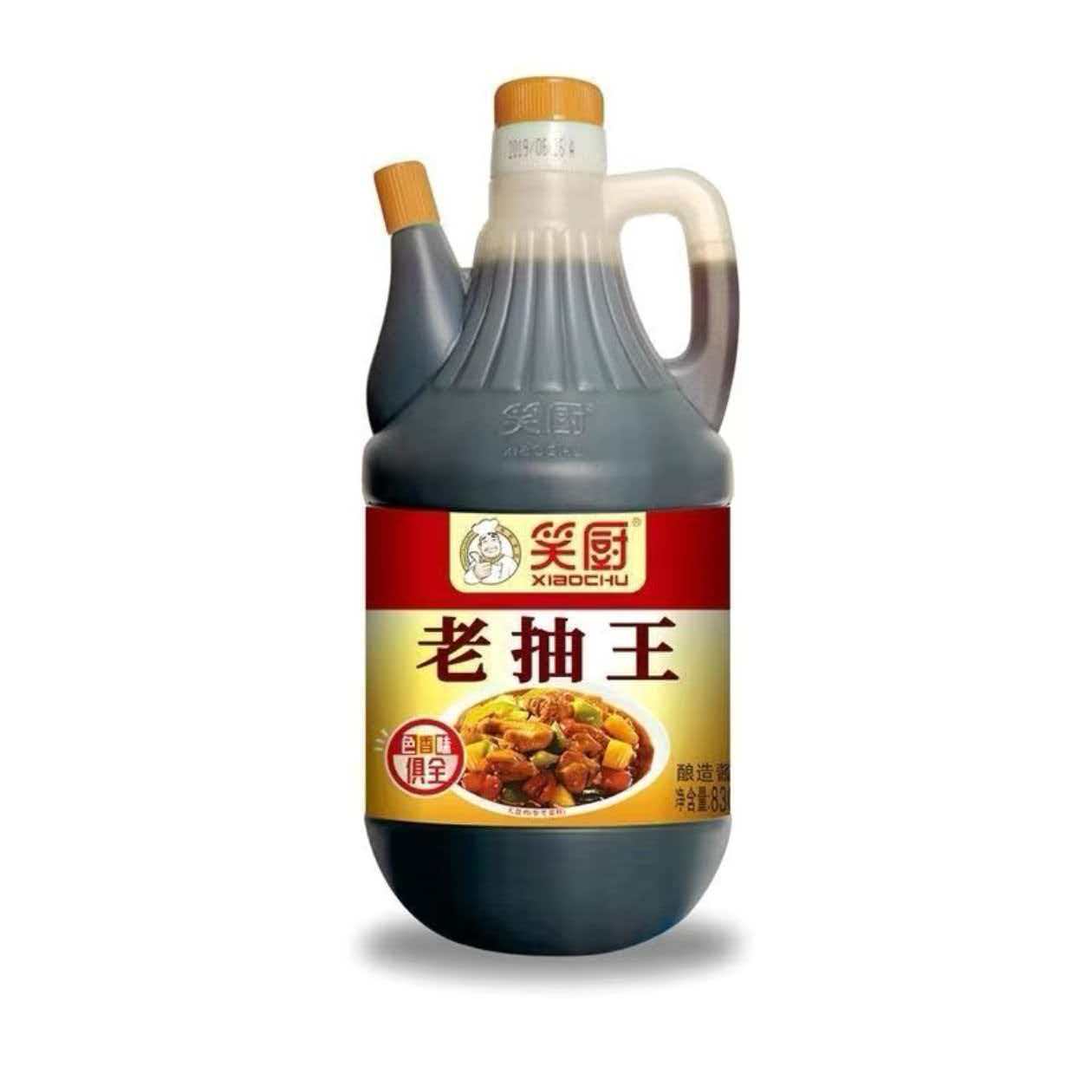 笑厨酱油新疆特产830ml老抽王大容量厨房烹饪调味品提鲜上色调料