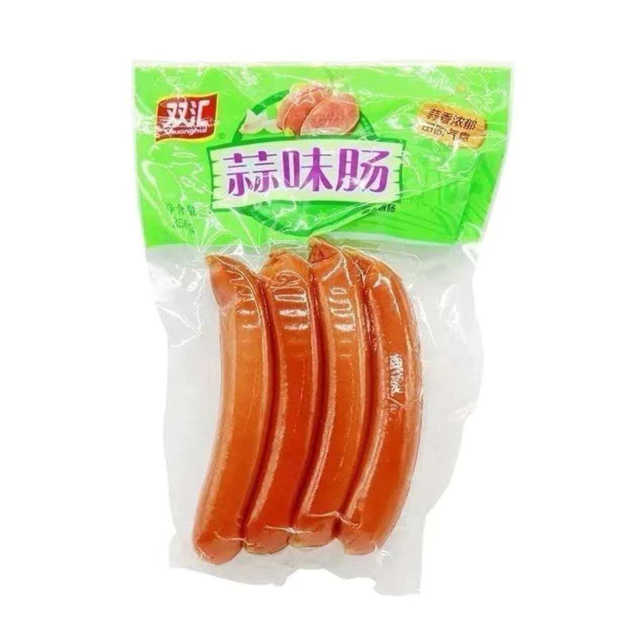 蒜味肠香肠350即食火腿肠蒜香烤肠凉拌煎炒下酒菜