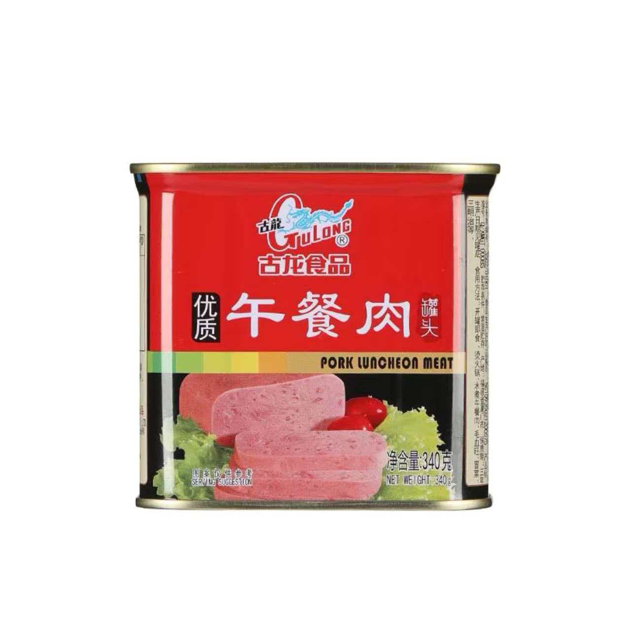 古龙优质午餐肉340g方便速食肉制品罐头